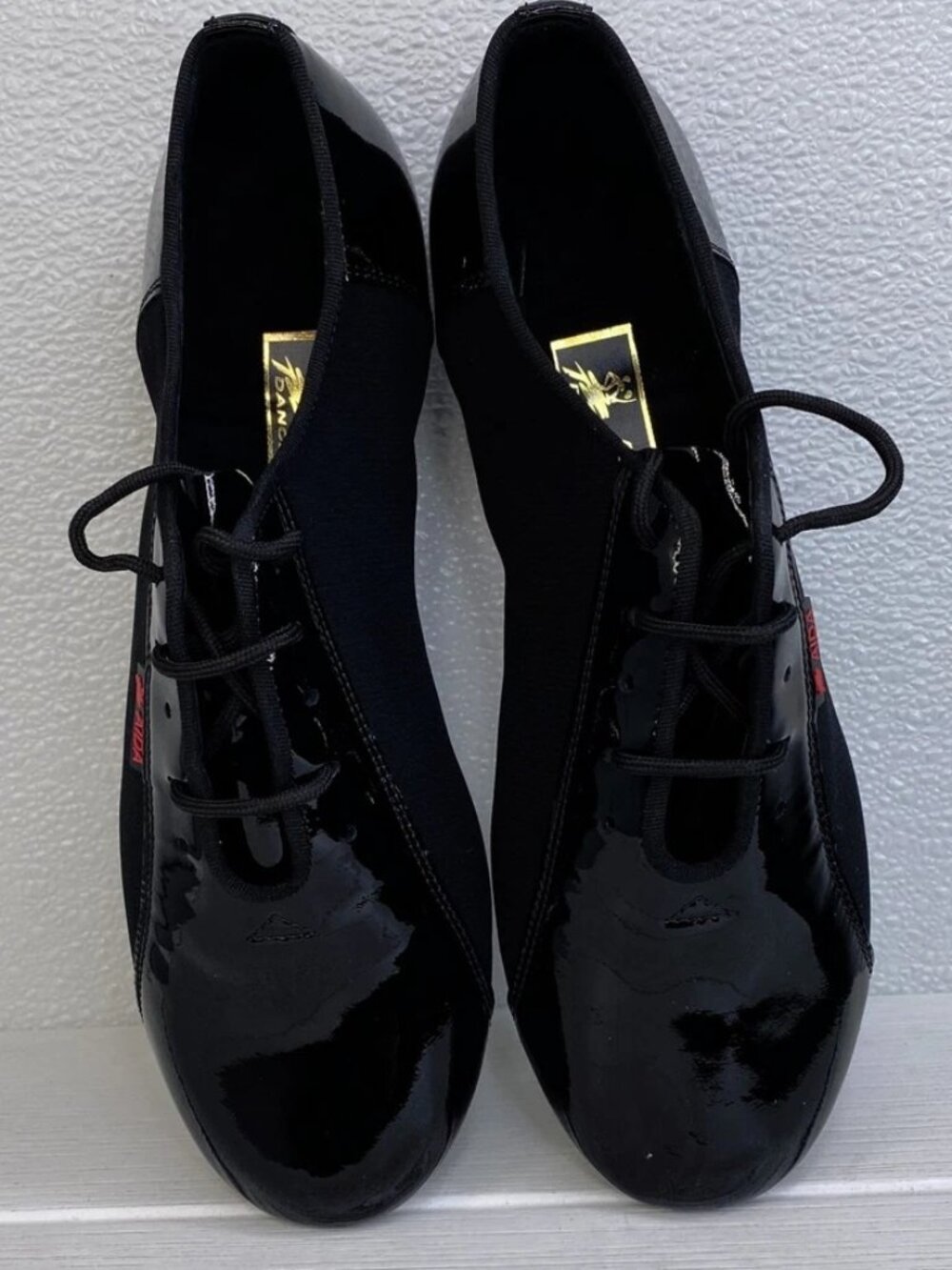 Aida Latin & Salsa 119F Mirko Dance Shoes Men Size 7.5/25cm Black Patent Leather